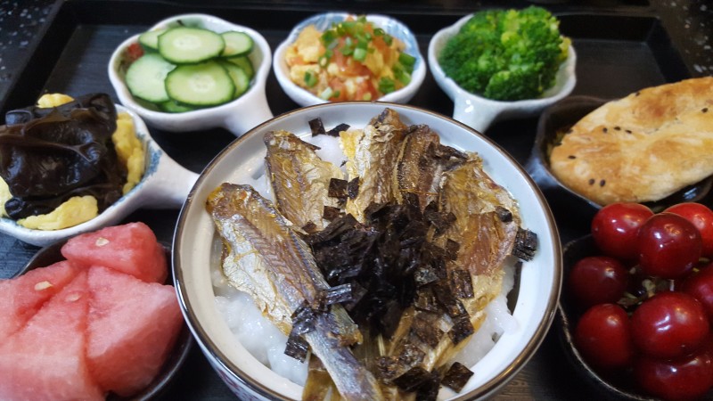 魚乾粥套餐